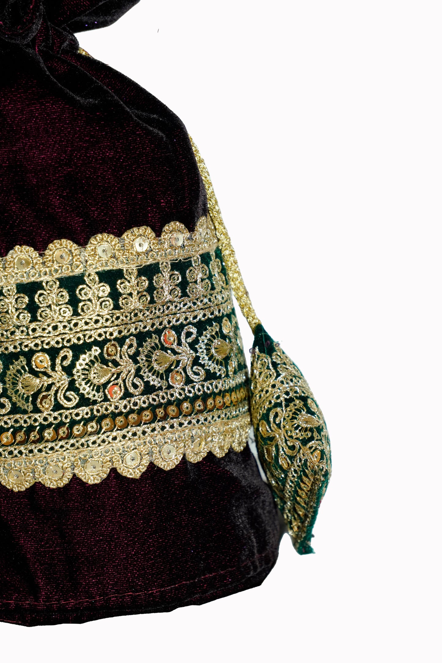 Royal Purple Velvet Potli Bag | Perfect for Weddings & Gifts