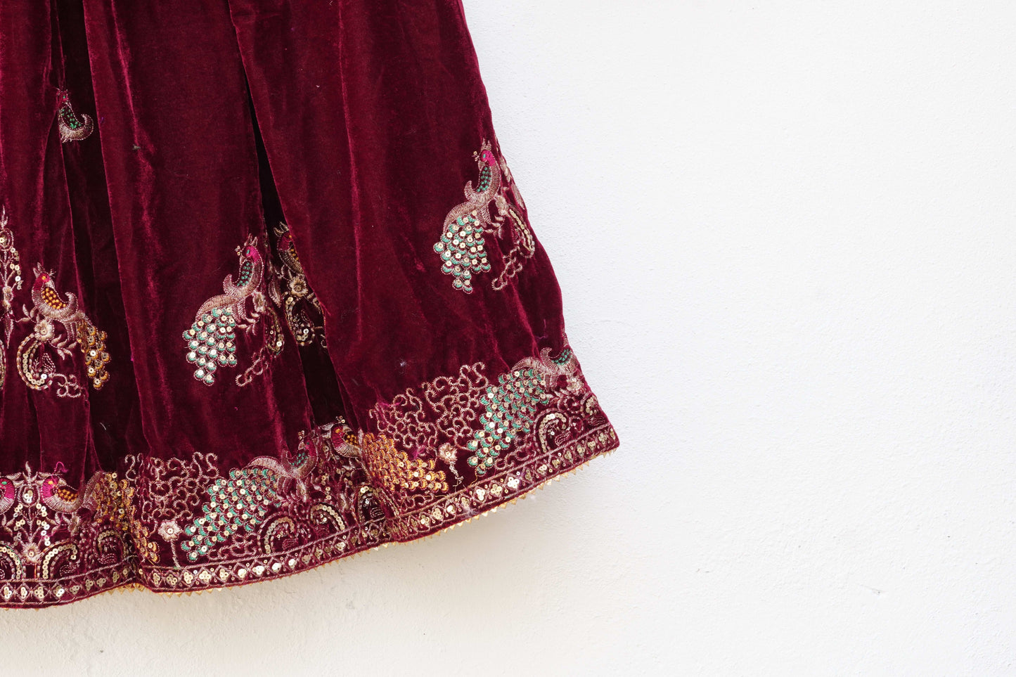 Royal Velvet Lehenga ''DEEP BROWN''