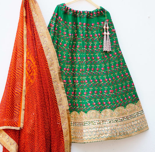 Madina Lehenga with Traditional Embroidery