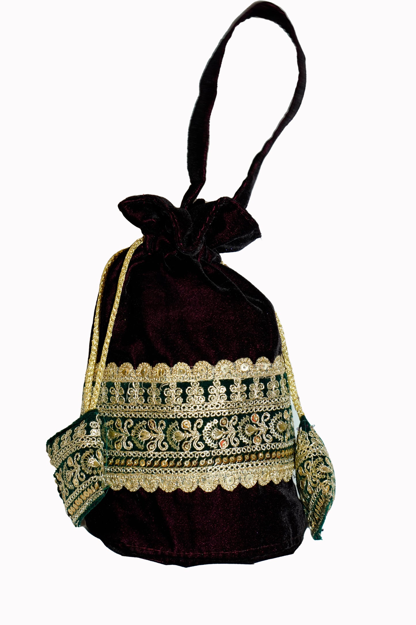 Royal Purple Velvet Potli Bag | Perfect for Weddings & Gifts