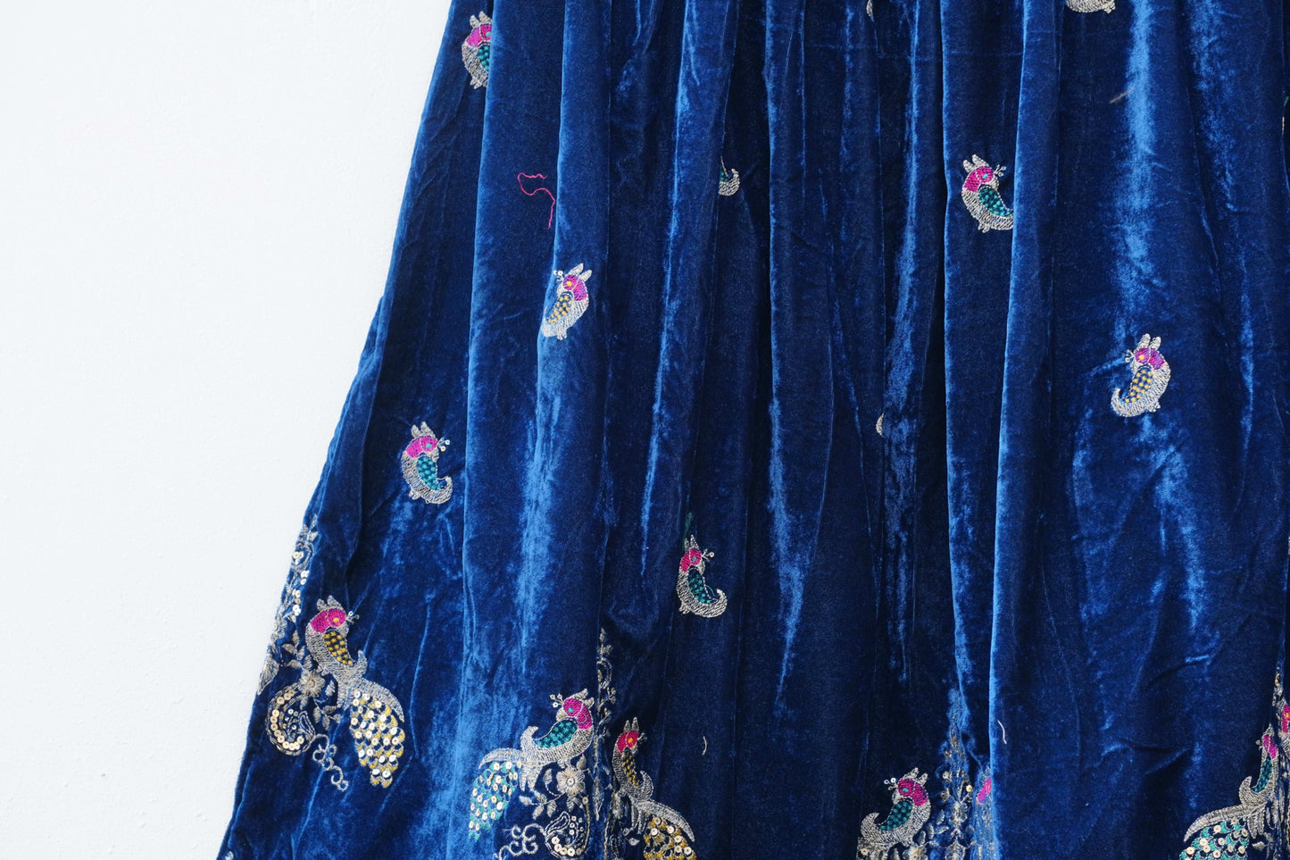 Royal Velvet Lehenga '' DEEP BLUE''