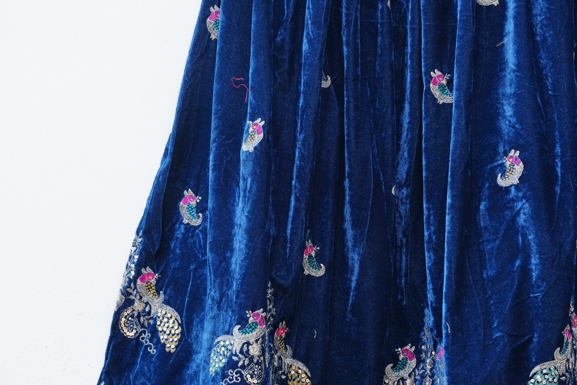 Royal Velvet Lehenga '' DEEP BLUE''